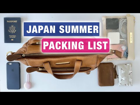 Japan SUMMER Travel Essentials Packing List ☔️ What to Wear in Tokyo 🪭