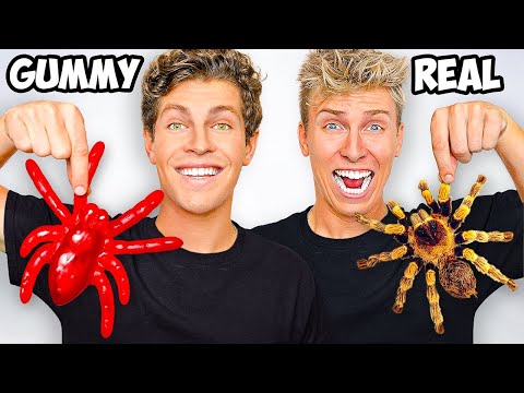 Eating GUMMY vs REAL Food Challenge!