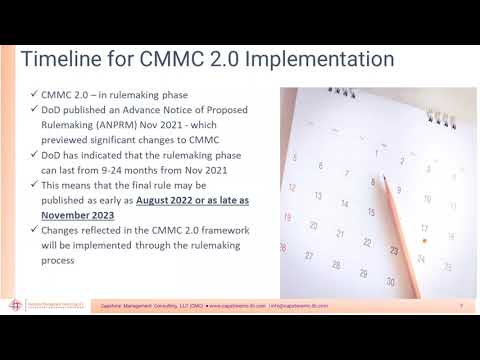 Cybersecurity Maturity Model Certification (CMMC) Prep