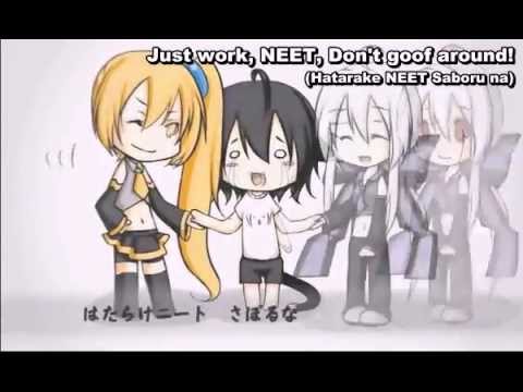 [Haku, Neru] Just Work! NEET (english & romaji subbed) [lyrics in the description]