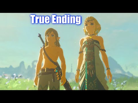 Zelda Tears of the Kingdom - Ganondorf Final Boss & True Ending (Secret Ending)