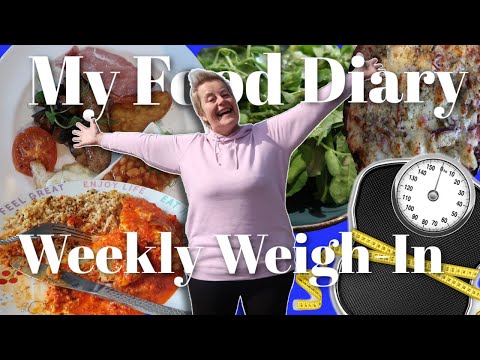 7 DAY FOOD DIARY FOR WEIGHT LOSS, WEEKLY WEIGH-IN #howtoloseweight