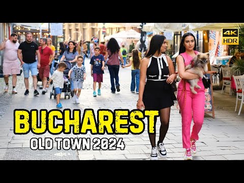 Bucharest 2024: Vibrant Old Town Walking Tour in 4K | Discover Romania’s Hidden Gems