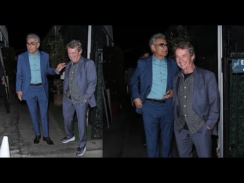 Comedians Eugene Levy And Martin Short Grab Dinner at Celebrity Hot Spot Giorgio Baldi in LA!