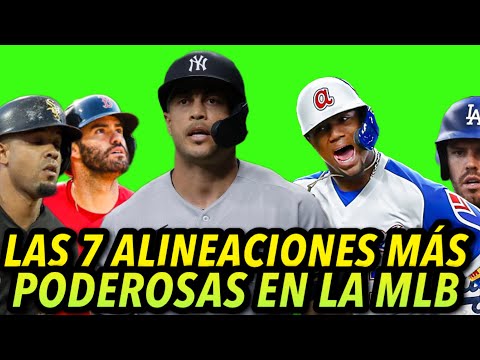 LAS 7 ALINEACIONES MÁS PODEROSAS EN LA MLB 2022, BASEBALL BEST LINEUP - SPORTS BRAVES YANKEES LAD