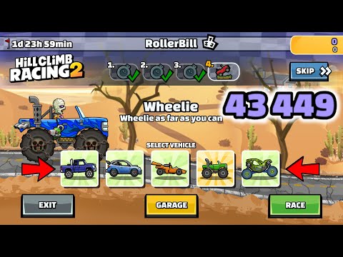 Hill Climb Racing 2 - 43449 points in ROLLERBILL Team Event