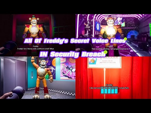 FNAF Security Breach Freddy’s Secret Voice Lines