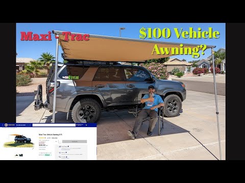 Maxi Trac vehicle AWNING - on a budget - (Short Version) - 4Runner Install