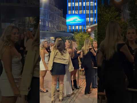 Swedish girls at night #sweden #nightlife #shorts #viral #shortsfeed #stockholm #night #party #2024