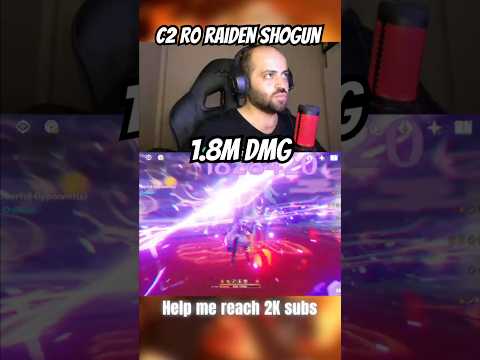 1.8M DMG raiden shogun #shorts #genshinimpact #gaming