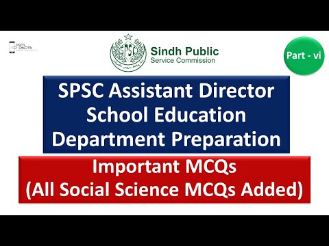 SPSC Assistant Director School Education Department Preparation Part vi | SPSC One Paper Preparation