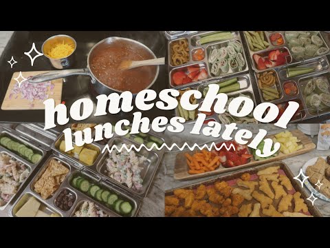 HOMESCHOOL LUNCHES LATELY! || 5 KIDS || WHAT I MADE FOR LUNCH THIS WEEK