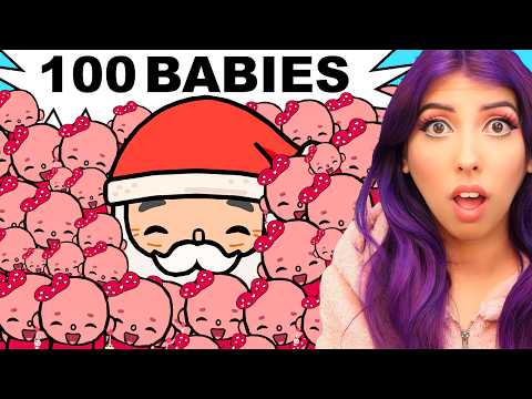 SANTA ADOPTED 100 BABY CHALLENGE! 🎅👶 (Toca Life World)