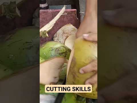 coconut cutting expert Asmr #satisfying #coconut #coconutjuice #streetfood #youtubeshorts #gatchie