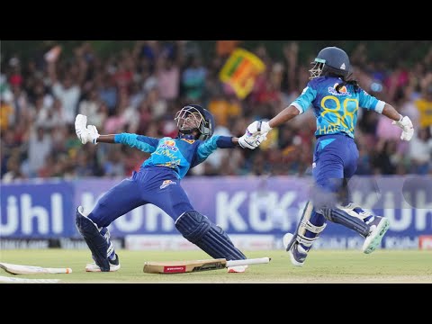 SRI LANKA VS INDIA WOMENS ASIA CUP FINAL WINNING MOMENT HIGHLIGHTS