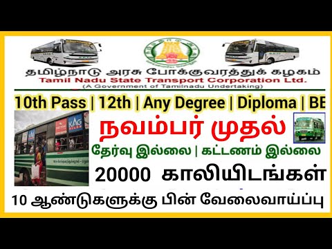 Tnstc requirements 2024 | டிரைவர் கண்டக்டர் DIRECT POST | new Vacancy