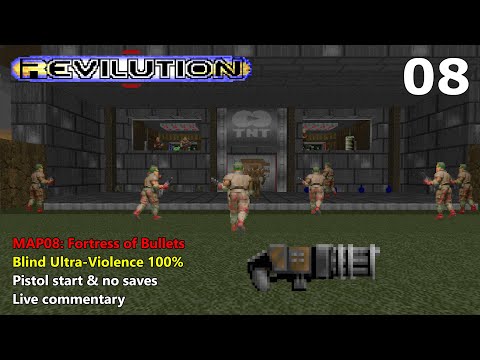 TNT: Revilution - MAP08: Fortress of Bullets - Blind Ultra-Violence 100%