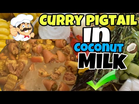 HOW TO COOK THE PERFECT CURRY PIGTAIL IN COCONUT MILK||THE FLARE FAMILY(must try)