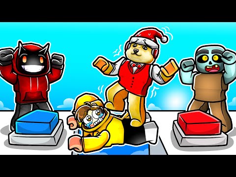 We Played 4 PLAYER TEAMWORK PUZZLES In ROBLOX