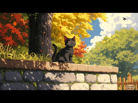 Lofi With My Cat || Cheerful dance of leaves 🍂🪇Vintage autumn lofi ~ Lofi mix 🐾🎵 Heal/ Sleep /Work