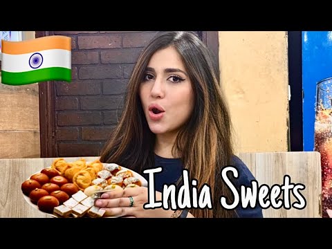 Foreigner Girl Trying Indian Sweets For The First time in Chandigarh