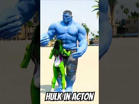 GTA V: HULK BROTHERS SAVE SHE-HULK FROM VENOM AND GREEN GOBLIN 😱 | #shorts #gta5