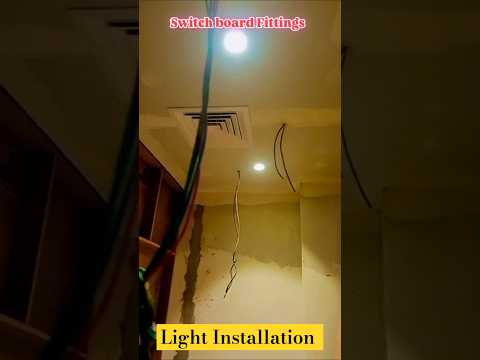 Light Installation ceiling 😭👷 | COB Light Ceiling Connection #light #short