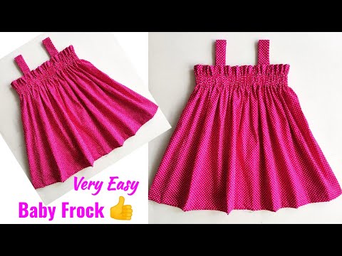 Very Easy Baby Frock Cutting and stitching Full Tutorial | Baby Frock