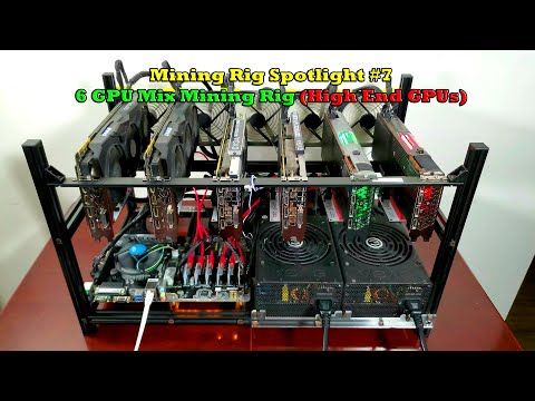 6 GPU Mix Mining Rig Spotlight (High End GPUs) | Mining Rig Spotlight #7