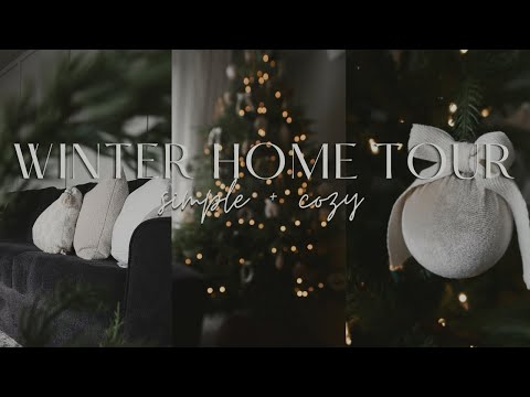 WINTER HOME TOUR | CHRISTMAS DECORATE WITH ME| OLLNY LIGHTS