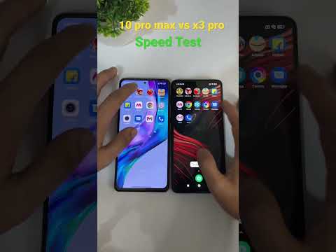 Redmi Note 10 pro max vs Poco x3 pro // Speed Test #shorts