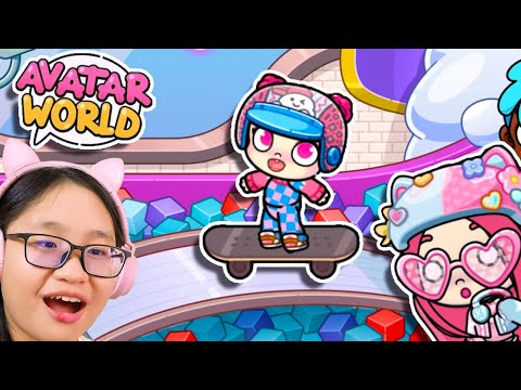 Avatar World - Baby Cherry Rides a Skateboard!!!