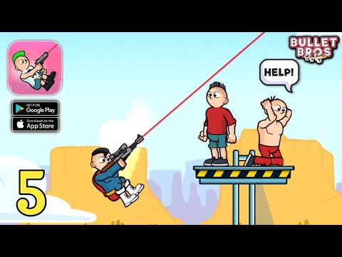 Bullet Bros - LEVEL 201 to 250 - Gameplay (Android,IOS) Part 5