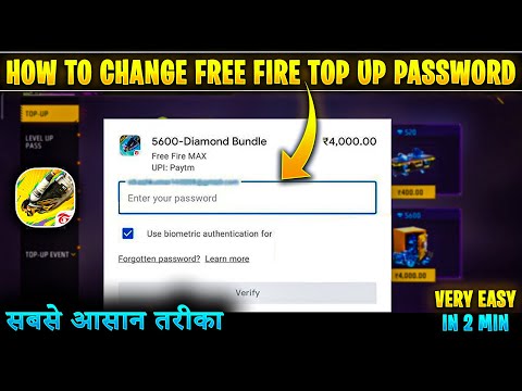 How to change free fire top up password | Free fire top up gmail password kaise pata kare