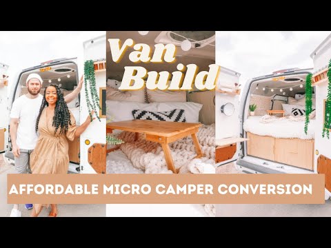 Affordable Ford Transit Connect Van Conversion: Couple Converts Van into Stunning Microcamper!