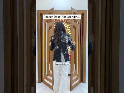 ❤️Pocket Door For Pooja Ghar #doors #design #trendingshorts #viralvideo #shorts