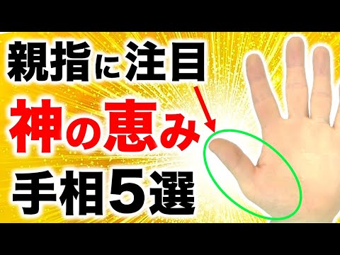 【手相】親指の周辺に注目！神様の恩恵手相５選【一億紋,カリスマ線,ファミリーリング】