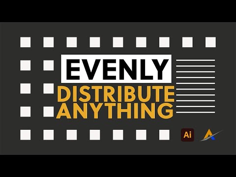 Best way to evenly distribute objects : illustrator tutorial