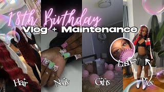 18th BIRTHDAY VLOG + MAINTENANCE(appointments, hauls, bnb, party, pics)||Destiny Ja’Nay