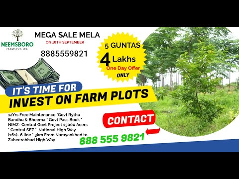 605 sq.yd@450000 #neemsboro #hyderabad #andhrapradesh #telangana #lowbudget #farm #farmlandsforsale