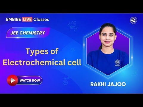 Types of Electrochemical cell | Chemistry For JEE 2025 | Rakhi Jajoo