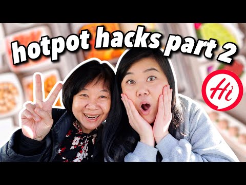 Trying VIRAL HAIDILAO HOTPOT HACKS PART 2! *we were SHOOK AGAIN* 😳🤯