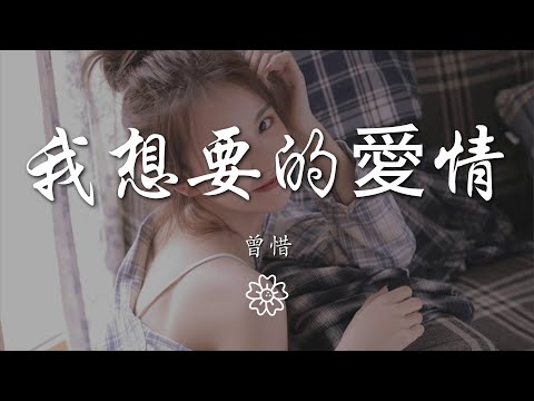 曾惜 - 我想要的愛情『我想要的愛情就是這樣』【動態歌詞Lyrics】