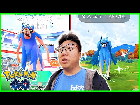 10 Zacian Raids with Shiny Zacian Caught in Gothenburg, Sweden! - Pokemon GO