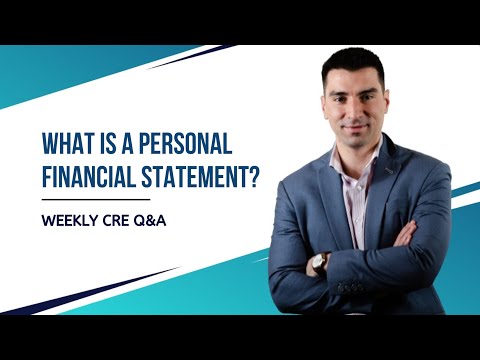 What is a Personal Financial Statement For Commercial Real Estate?