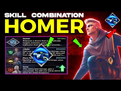 New Homer character combination | Best character combination in free fire | Homer character ability