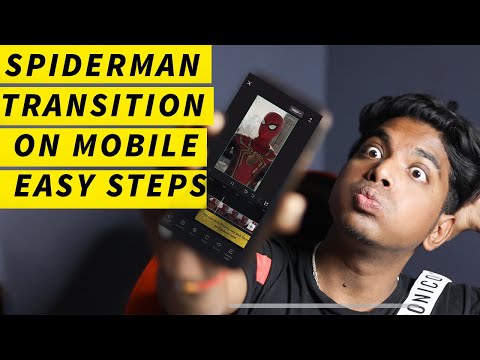 SPIDERMAN TRANSITION VIDEO USING MOBILE EASY STEPS | PRANAV PG