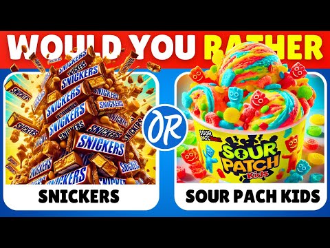 Would You Rather...? Sweet VS Sour JUNK FOOD Edition 🍭🍋