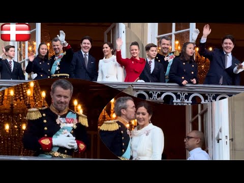 Celebration Of New King 👑 And Queen Of Denmark 🇩🇰 Amalienborg, Copenhagen | 4k walk