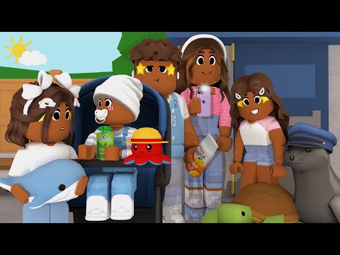 🐳Family's Weekend at the AQUARIUM! *SEAL SHOW* Roblox Bloxburg Roleplay #roleplay